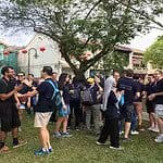 Vibrant group of people engaged in various activities and interactions